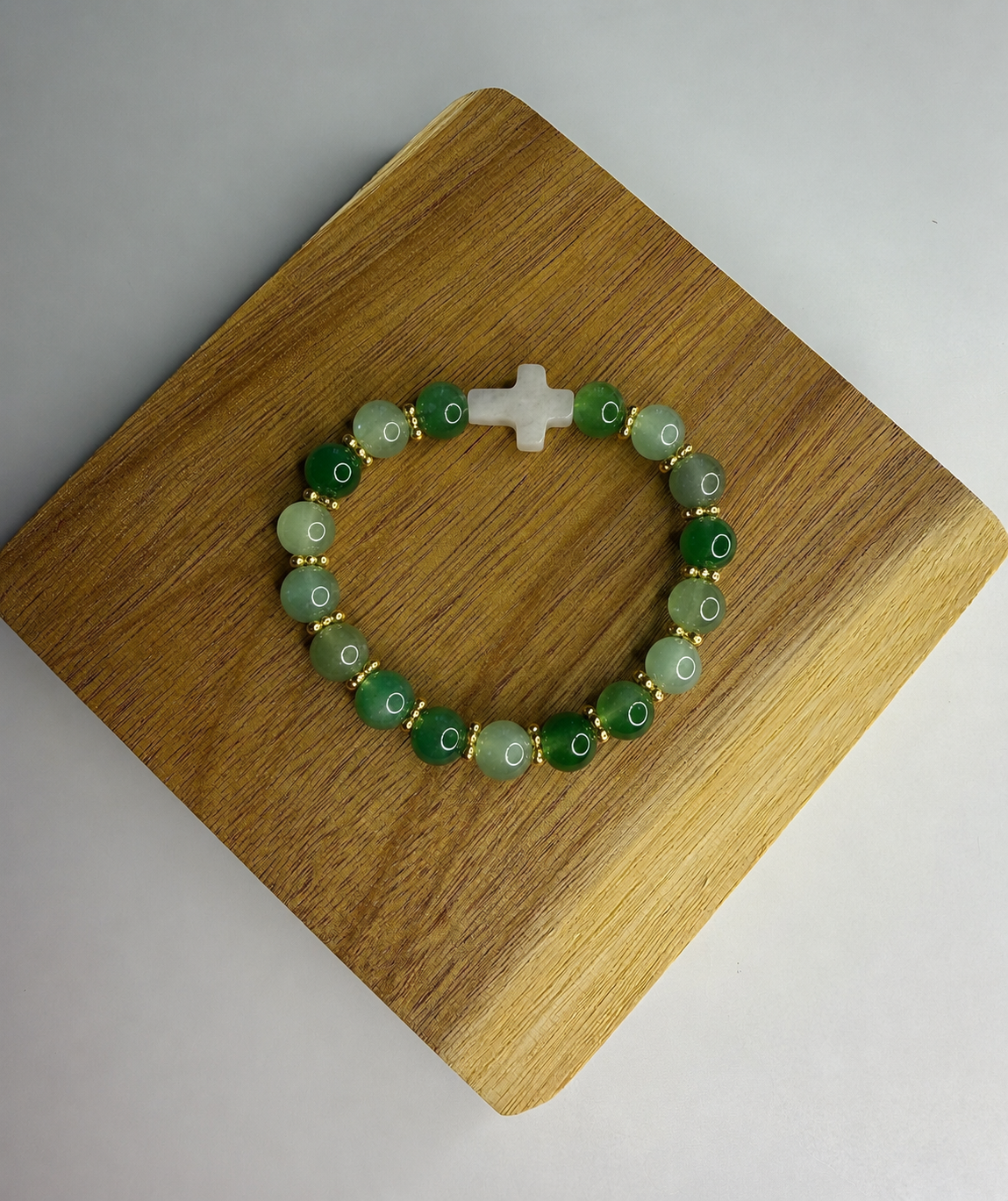 Bracelet Pierre d'Agathe Verte