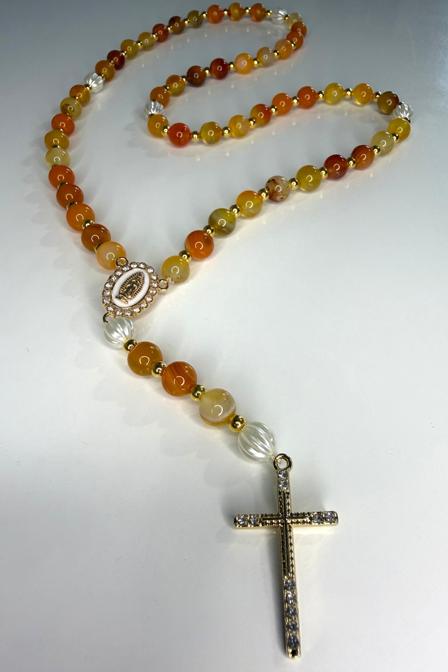 Chapelet Pierre d’Agate Jaune