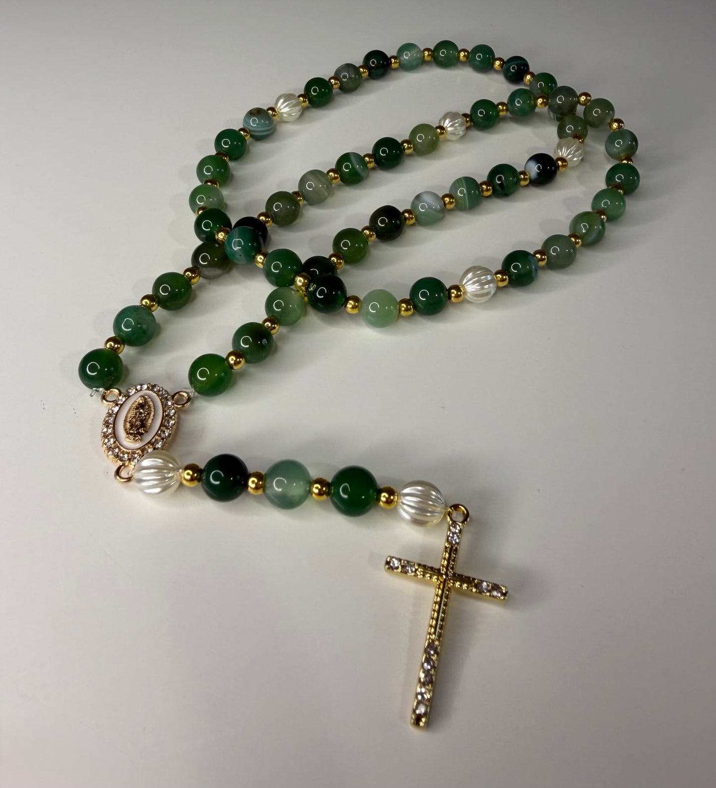 Chapelet Pierre d'Agate Verte