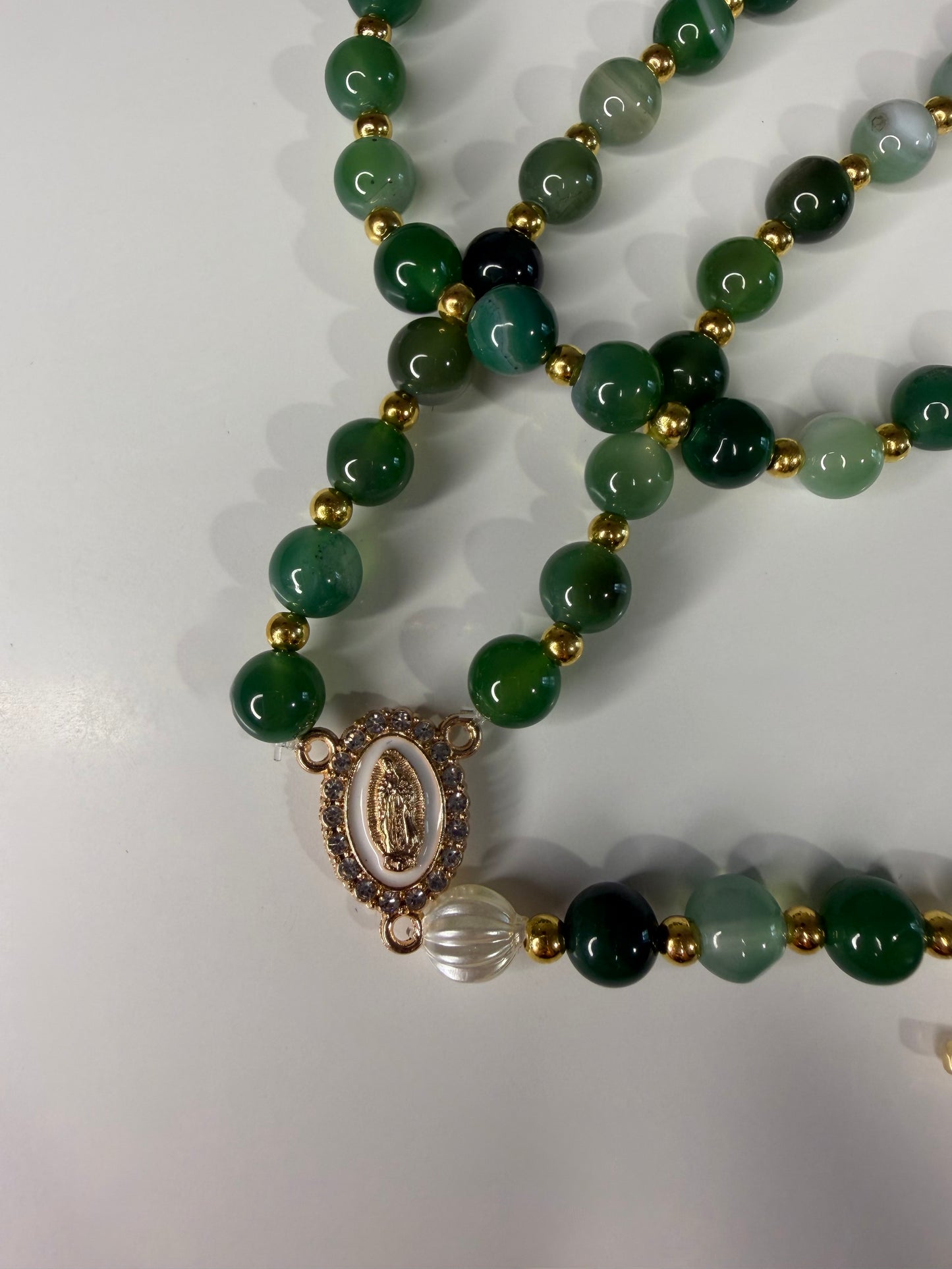 Chapelet Pierre d'Agate Verte
