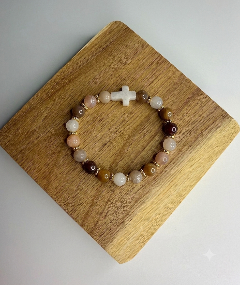 Bracelet Pierre de Quartz Lavande