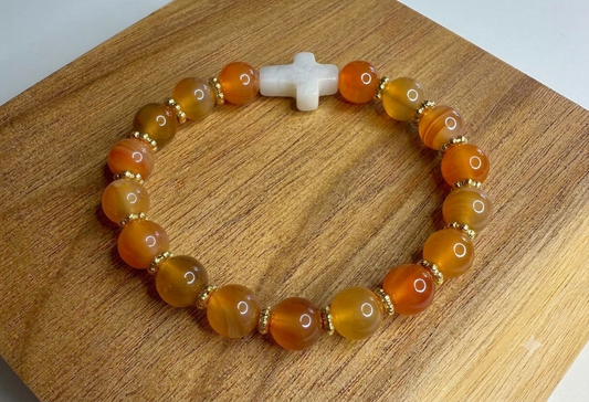 Bracelet Pierre d’Agate Jaune