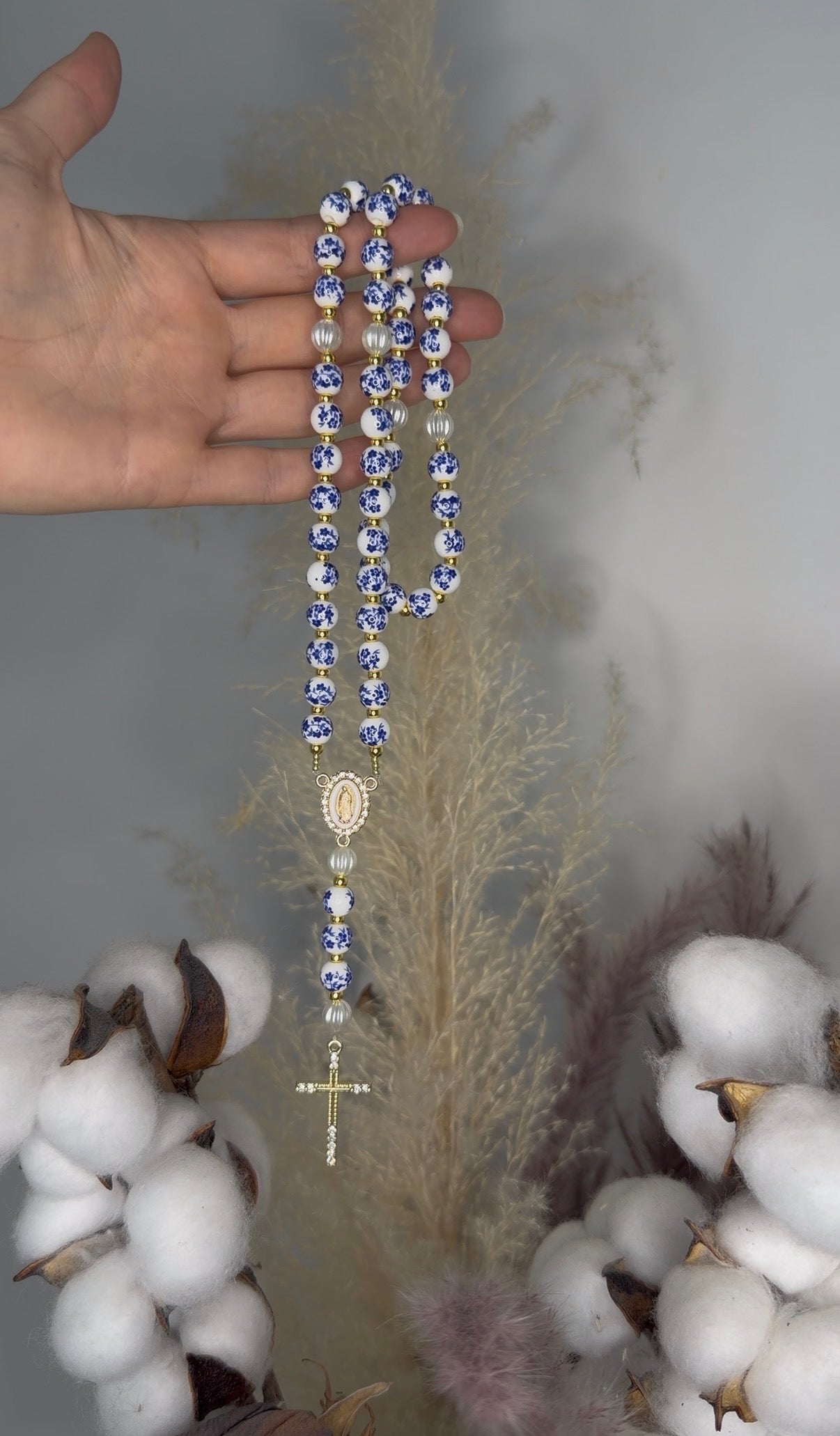 Chapelet Bleu Fleuri